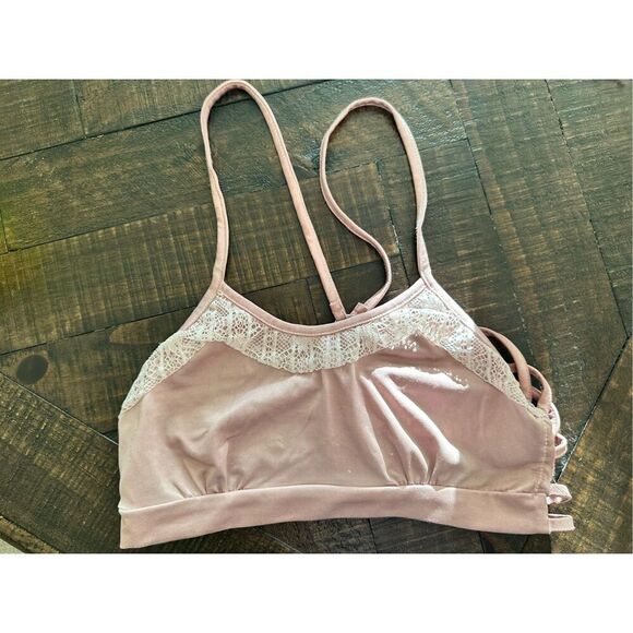 POL Pink and White Bralette Size Small - Picture 1 of 3